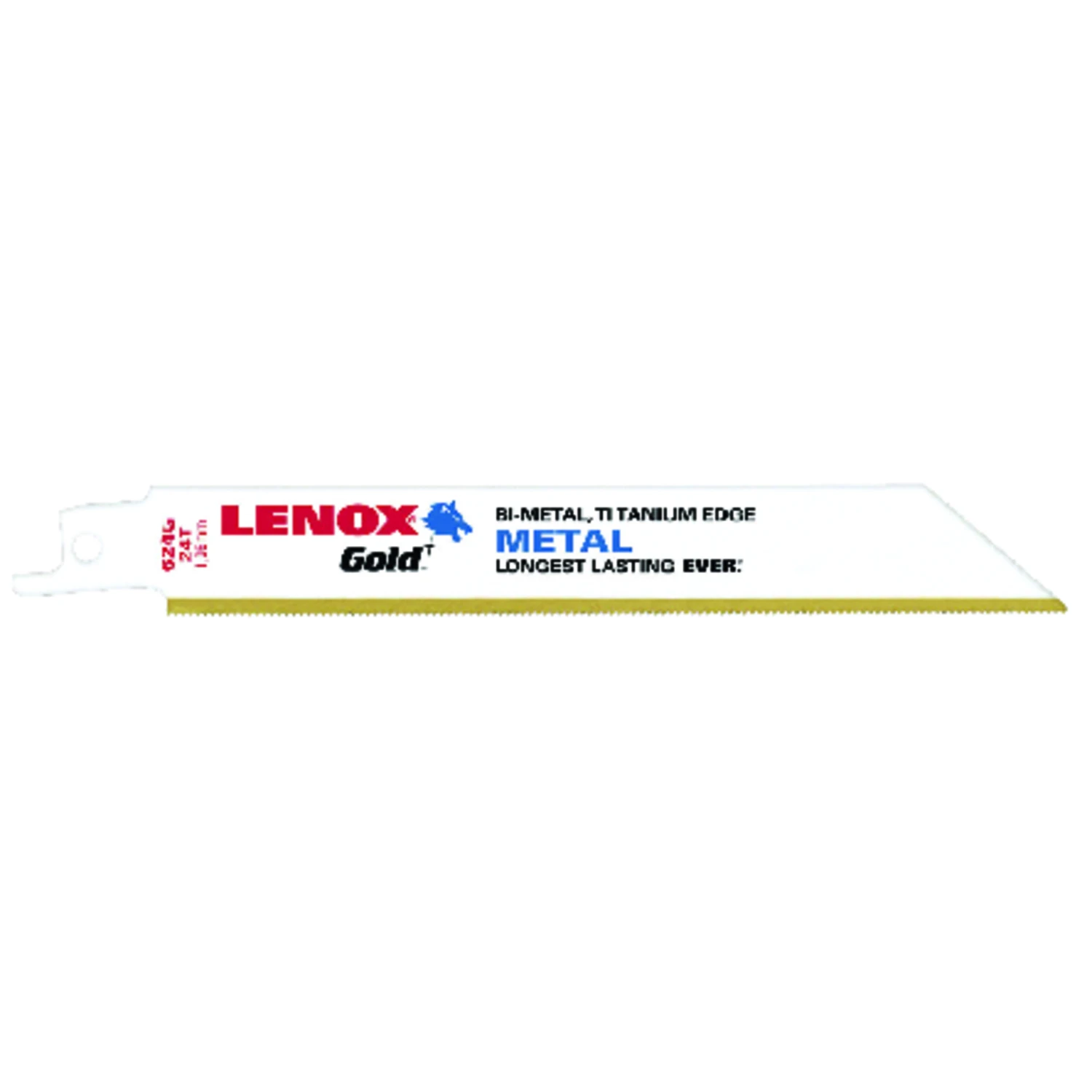 Lenox Gold 6 in. Bi-Metal Reciprocating Saw Blade 24 TPI 5 pk