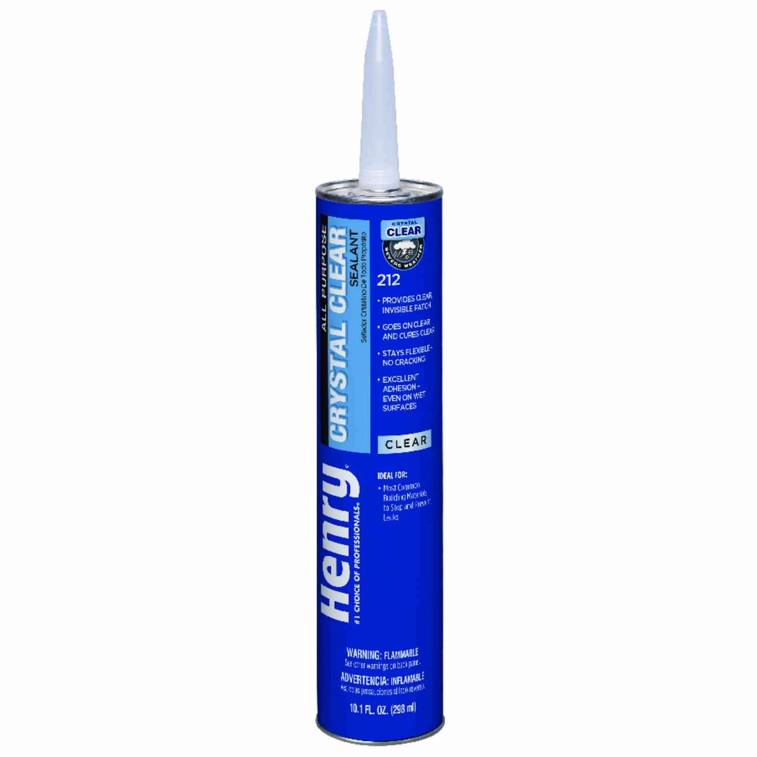 10.1 Oz. Crystal Clear Roof Cement And Patching Sealant - He212202