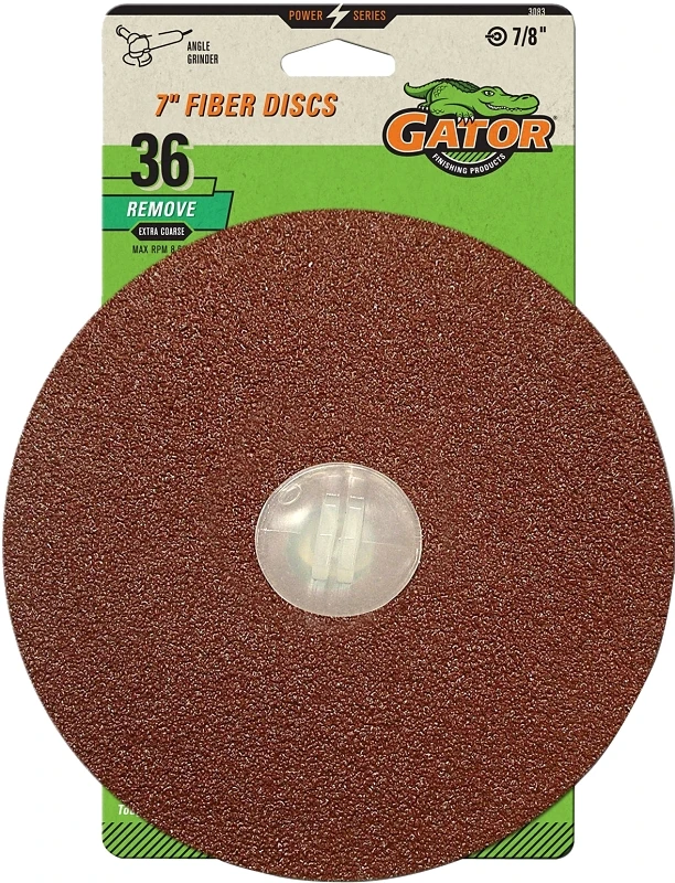 Gator Blade 7 In. 36 Grit Fiber Disc (3-Pack)