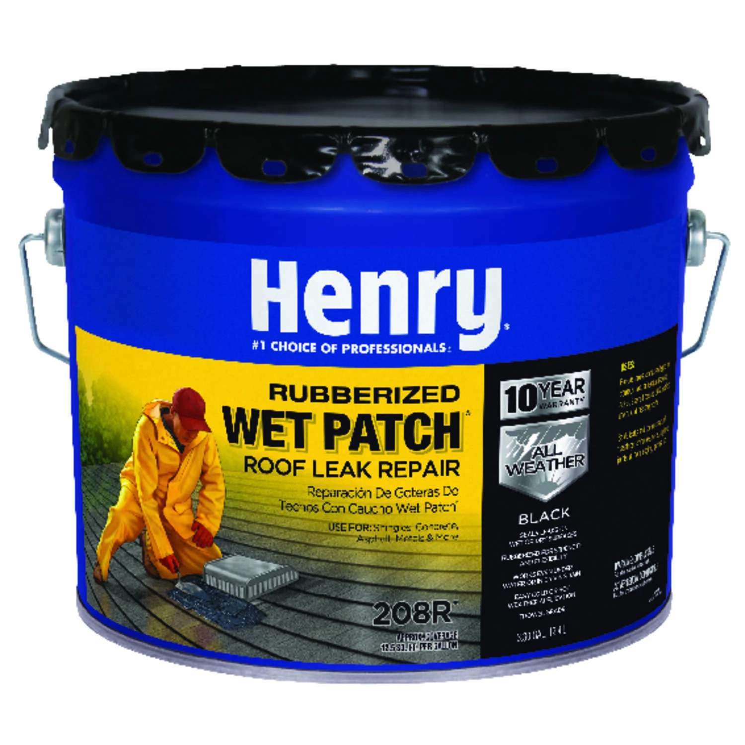 Wet Patch 3.3 Gal. Rubberized Roof Cement And Patching Sealant
