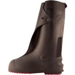 Workbrute Generation 2 Black PVC Overshoes, 17 Inch High, Size Small