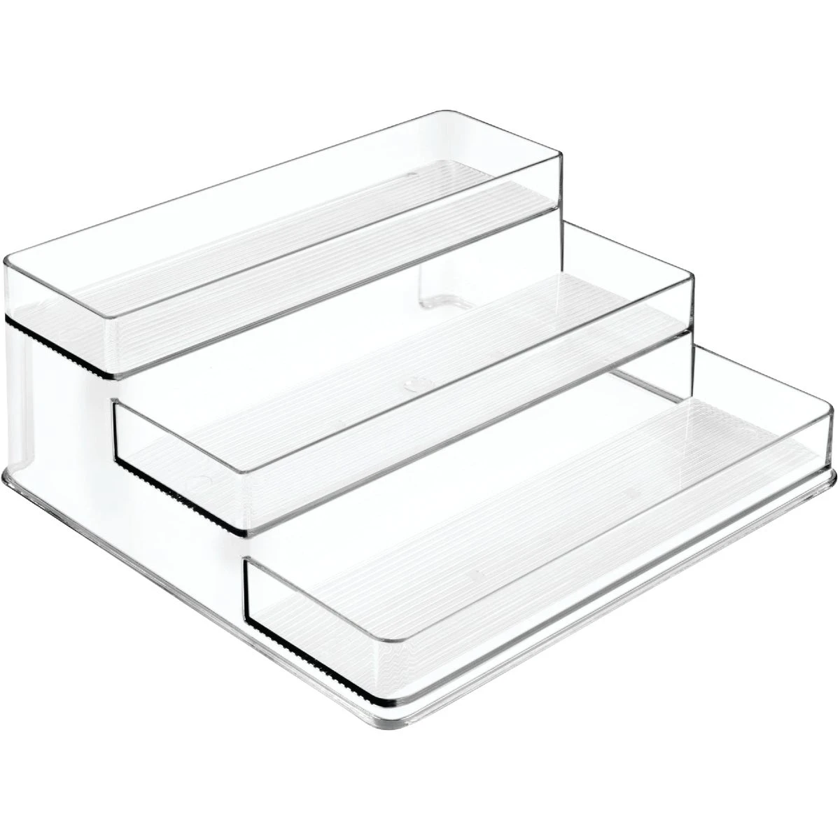Linus Clear Plastic 3-tier Stadium Spice Rack 10.25" W X 9.25" L X 4" H