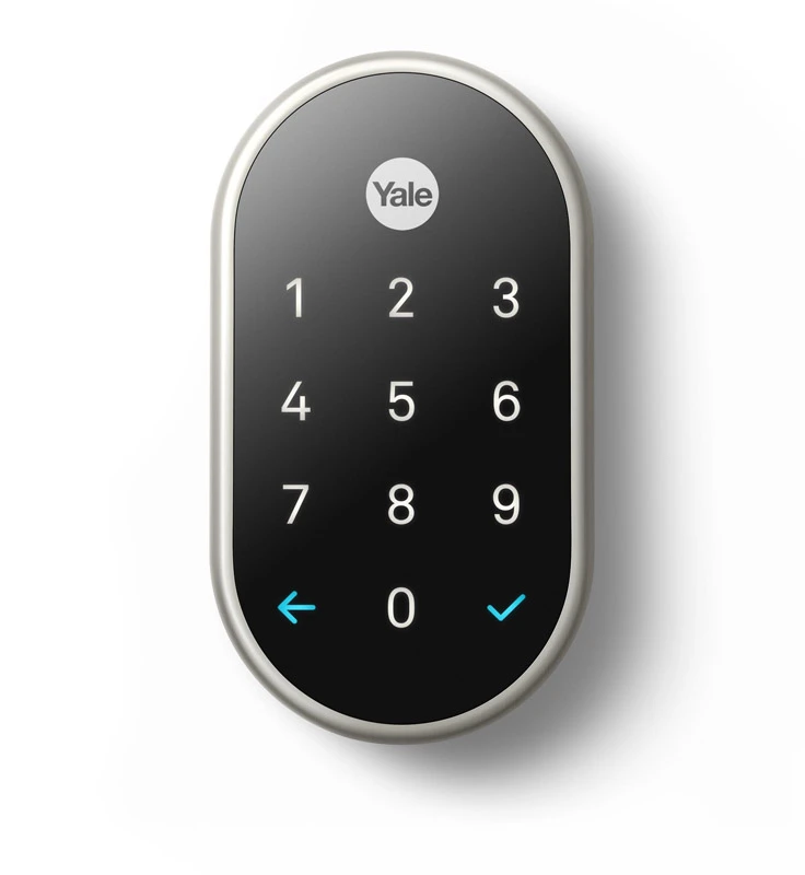 X Yale Satin Nickel Touch Screen Deadbolt With Remote Access And Keyless Entry