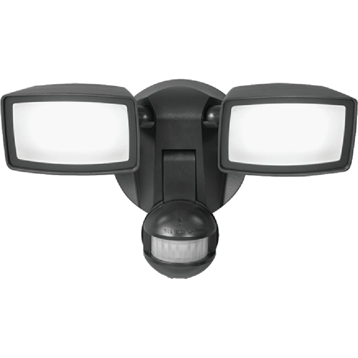 Twin Head LED Security Flood Light in Bronze Finish