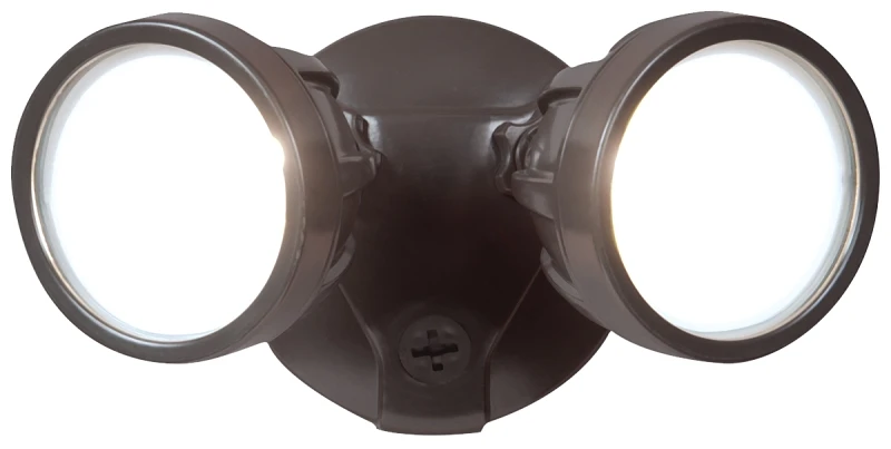 Twin-head Bronze Led Flood Light, 1600 Lumens, Model Ftr1740l