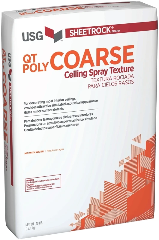 Popcorn-coarse 40 Lb. White Spray Texture Material For Ceilings