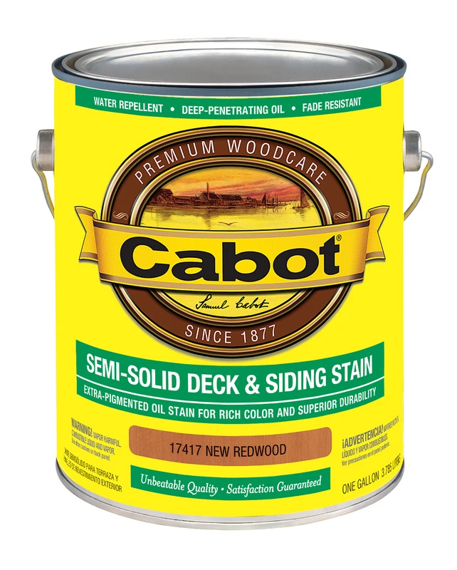 Semi-solid Low Voc New Redwood Oil-based Deck And Siding Stain 1 Gallon