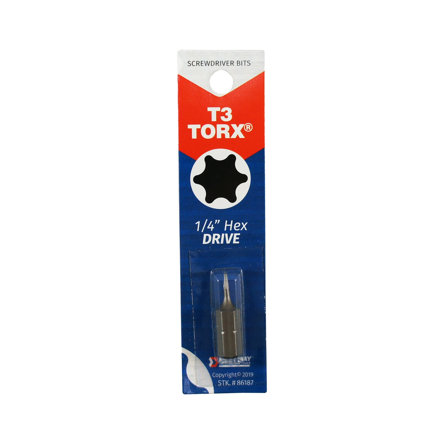Best Way Tools T3 Torx Insert Hex Screwdriver Bit 1 In. Length 1/4 In. Hex Shank