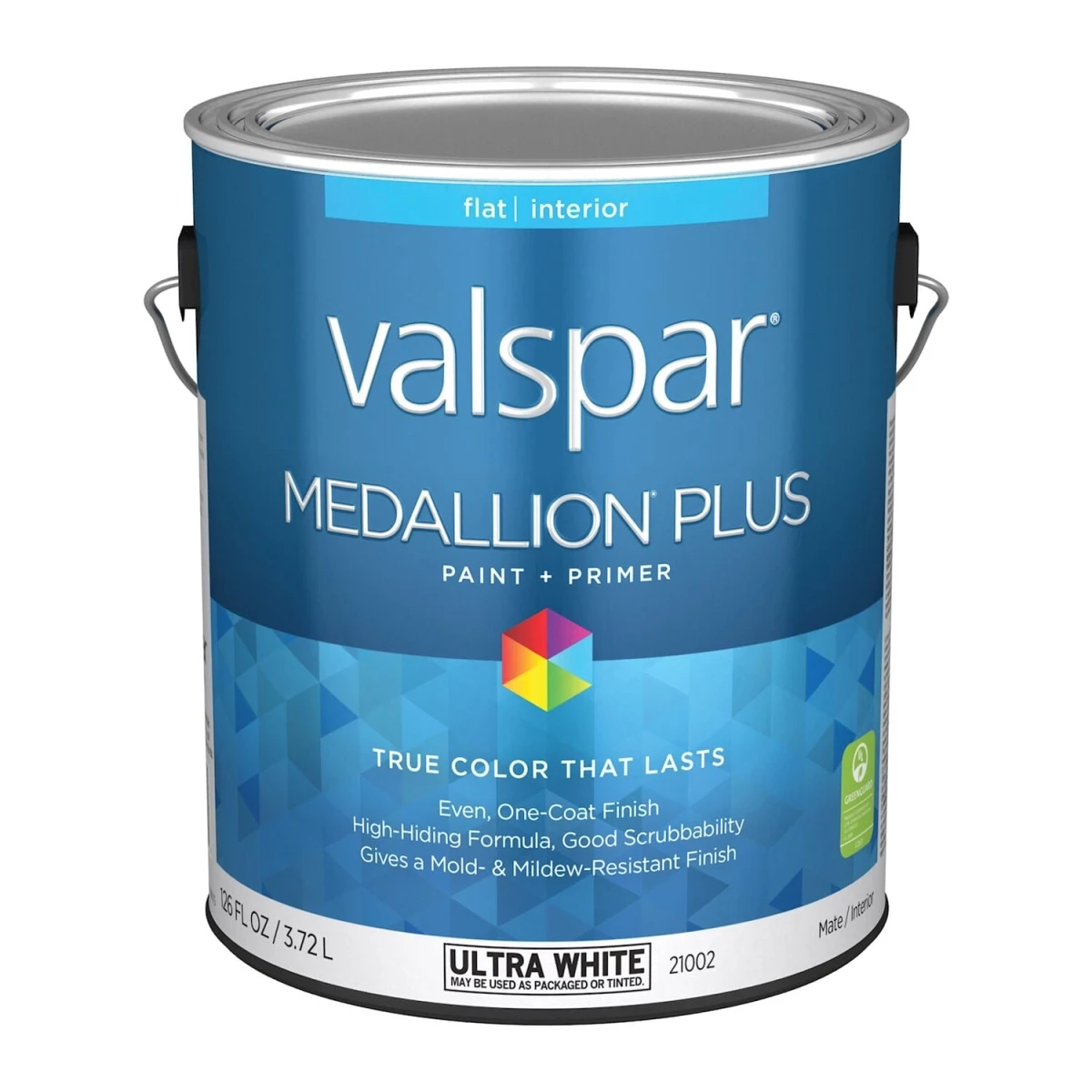 Medallion Plus Premium Flat Interior Paint & Primer, Ultra White, 1 Gallon