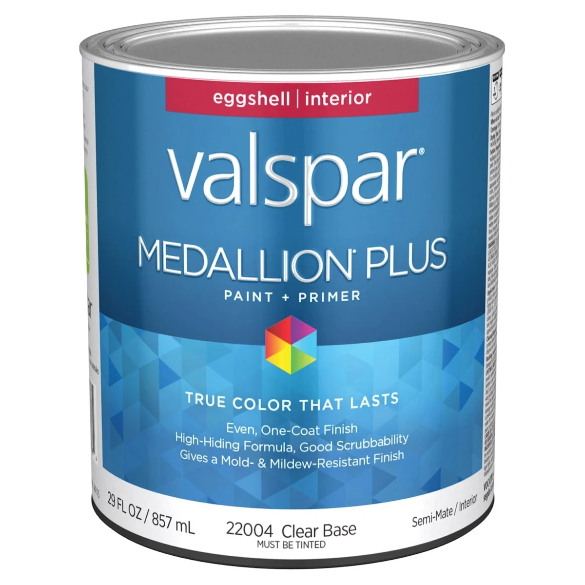 Medallion Plus Premium Eggshell Interior Paint & Primer, Clear Base, 1 Quart