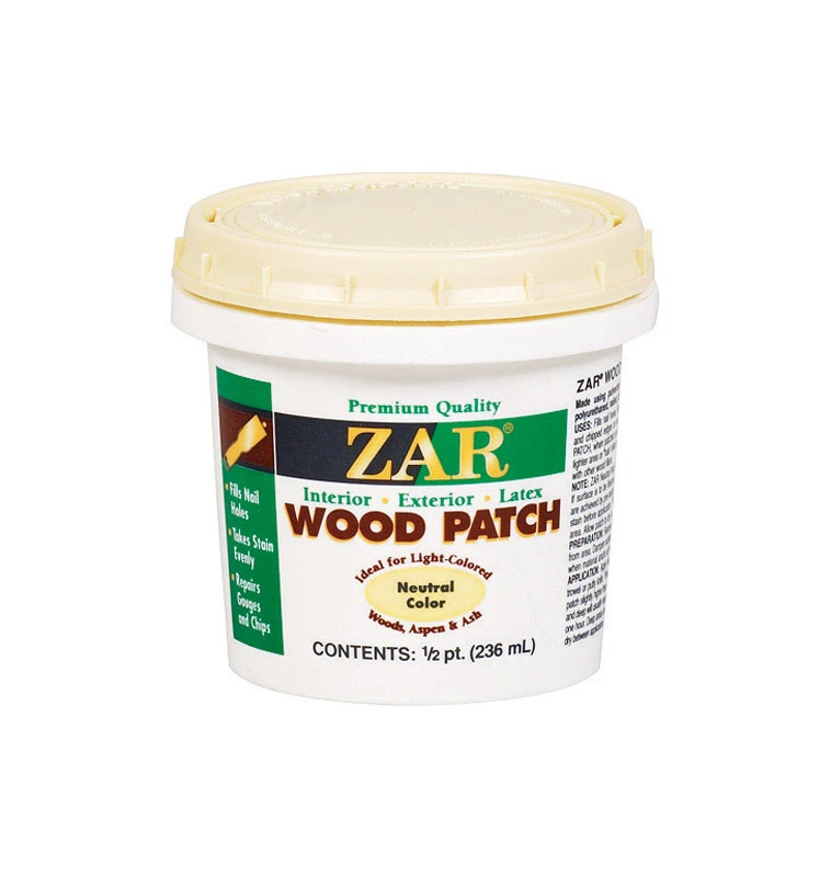 Latex Wood Patch Neutral Color for Interior and Exterior Use 0.5 Pint