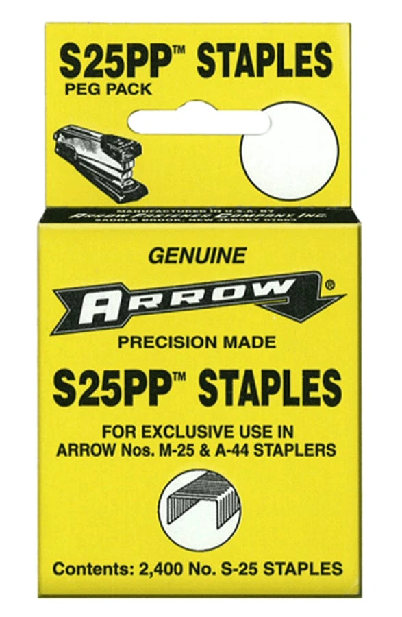 Arrow Fastener Co S25PP 2,400-Pack Staples for DC25 Desk Stapler