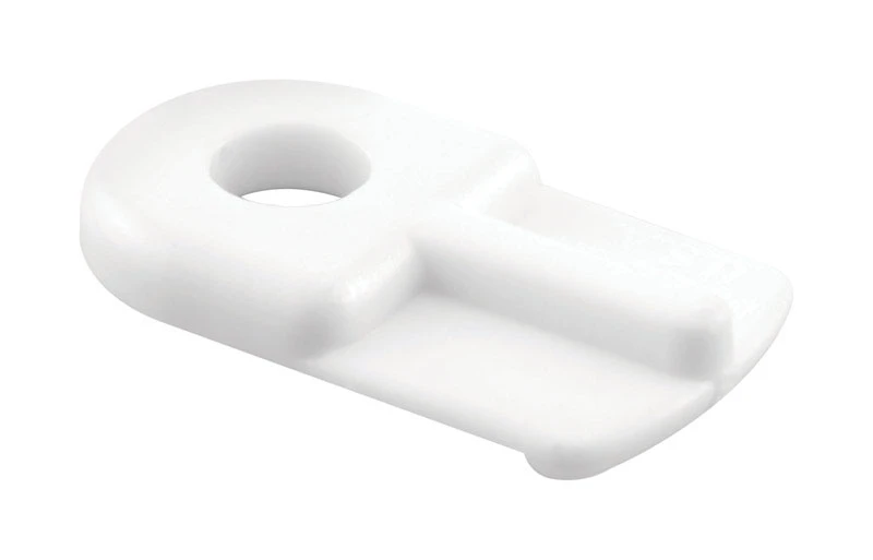 White Plastic Window Screen Clips, 8-pk, Flush Design, Easy Installation