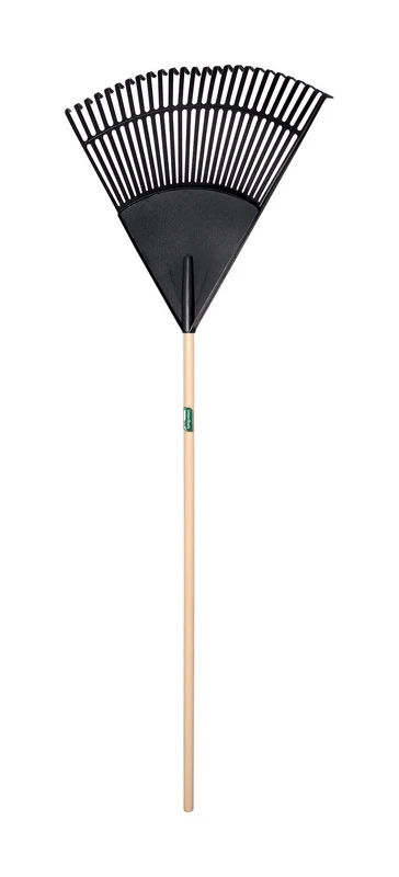 66.75 In. Poly Leaf Rake With 24 In. Head And Wood Handle