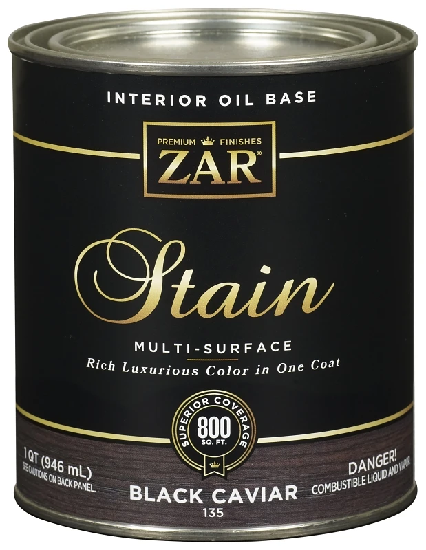 Interior Wood Stain Black Caviar Quart