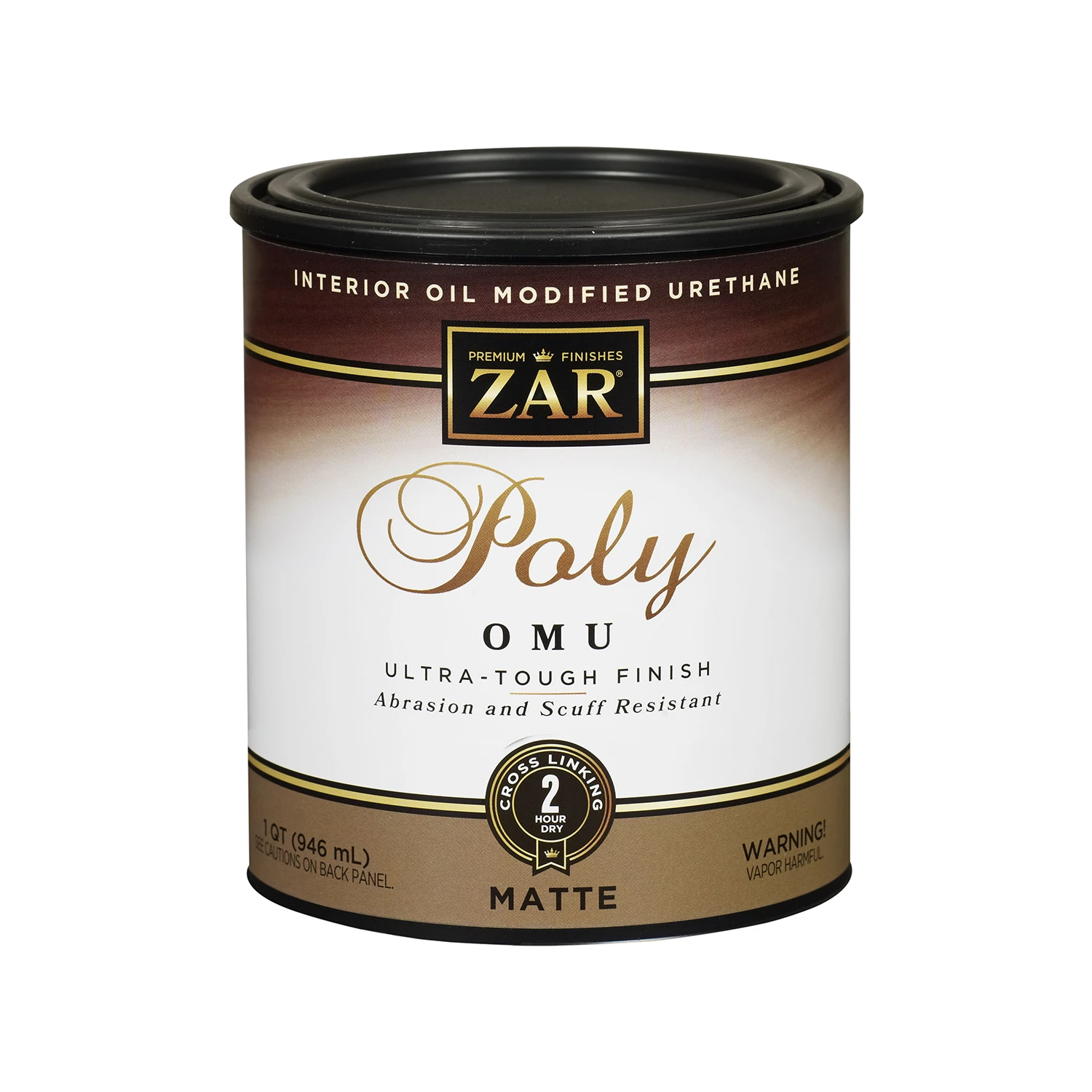 Interior Oil Modified Wood Finish Polyurethane Clear Matte One Quart