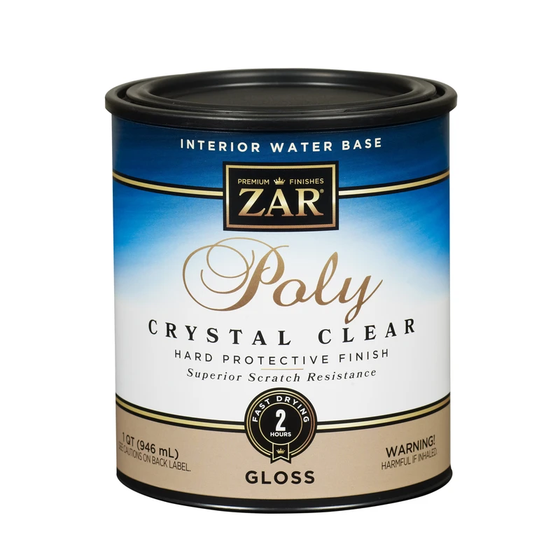 Aqua Gloss Water-based Interior Polyurethane, 1 Quart, Clear Finish