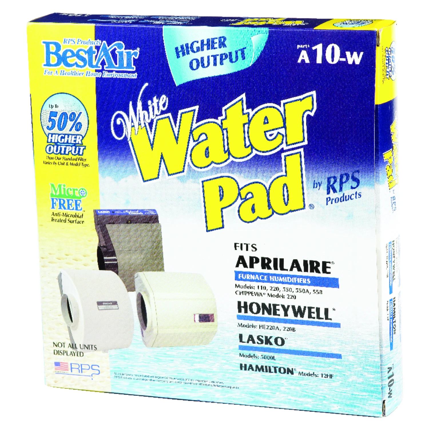 A10w White Waterpad Humidifier Wick Filter For Aprilaire, Honeywell, Lasko