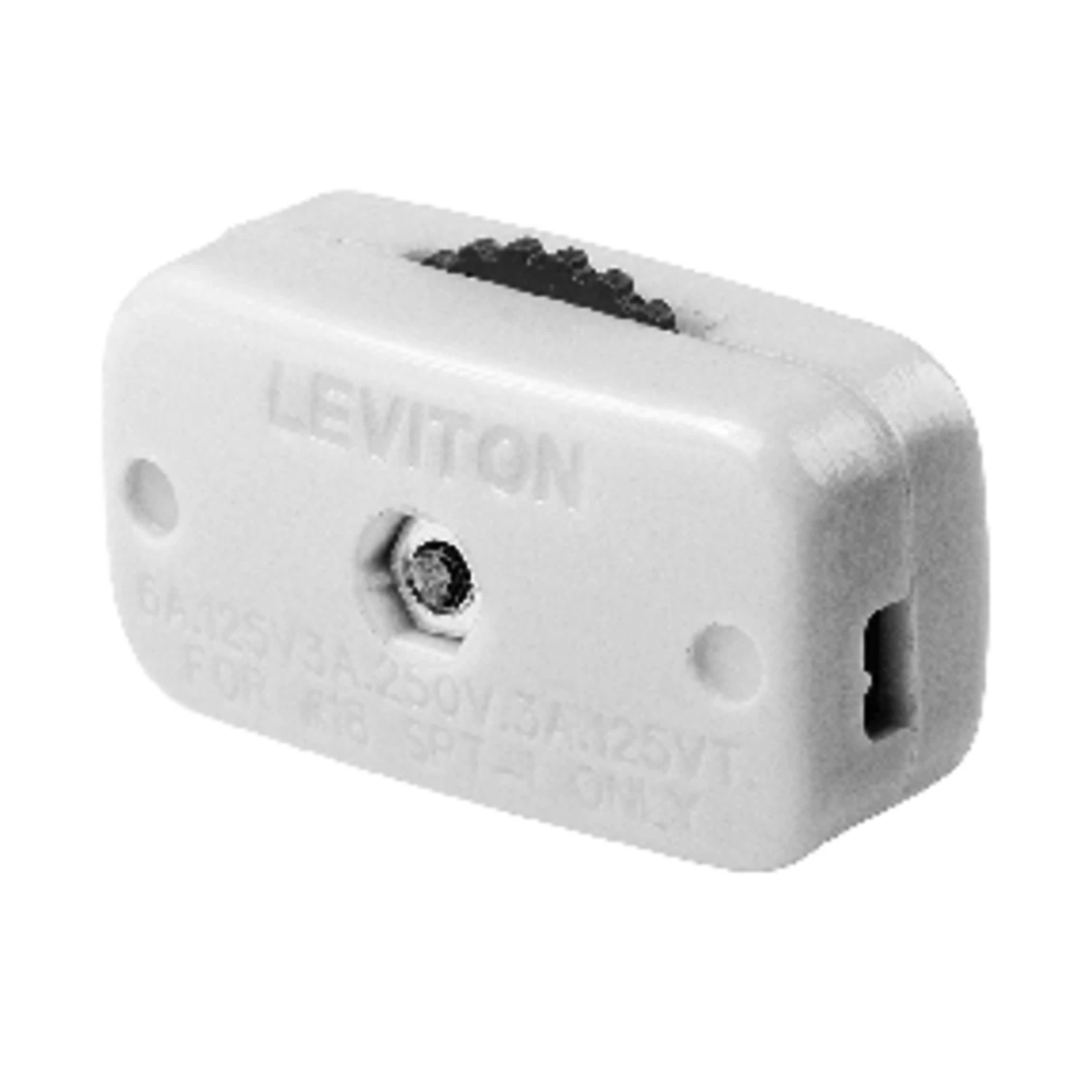 Leviton 1 Rotary Lamp Cord Switch White
