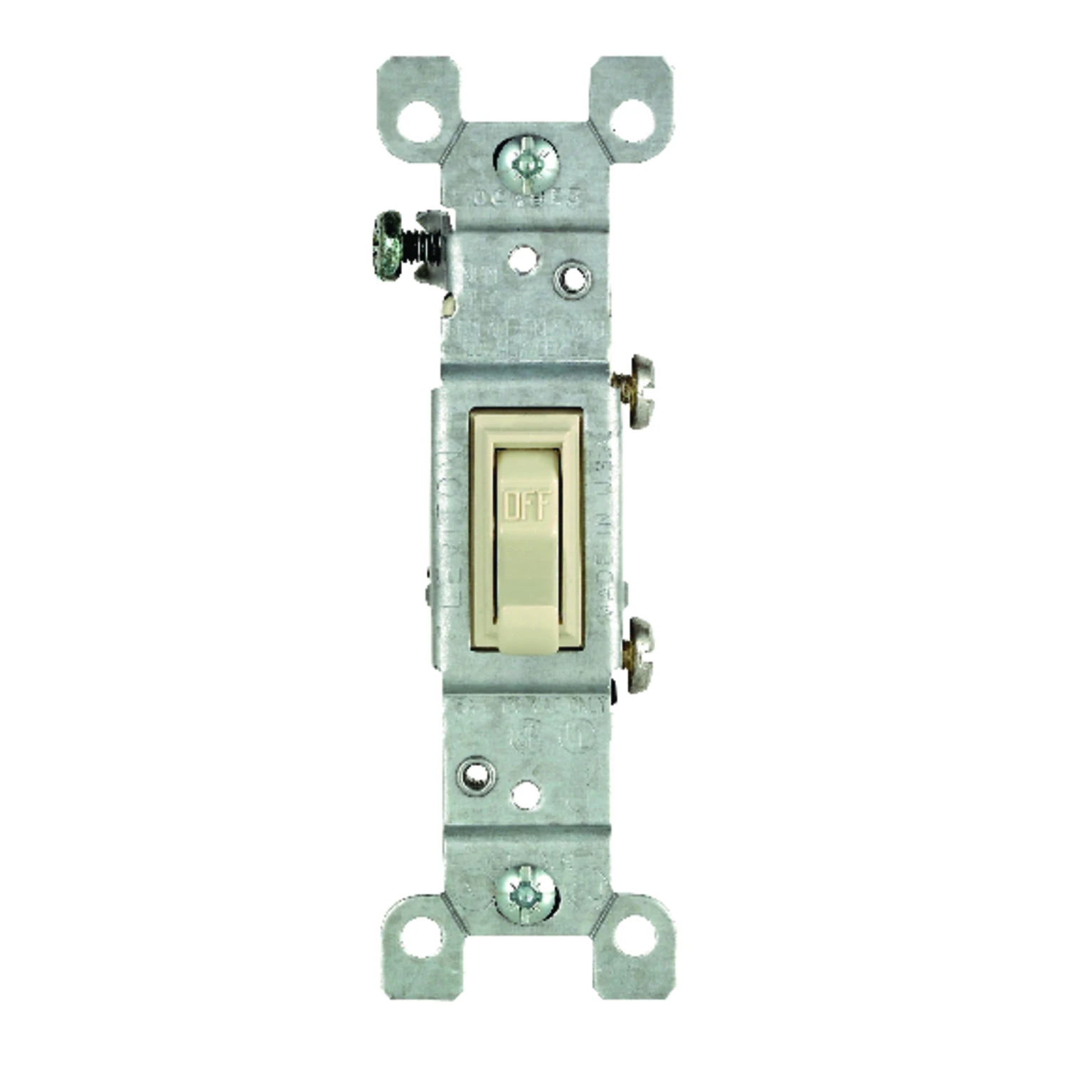 Leviton CO/ALR 15 amps Toggle Switch Ivory 1 pk