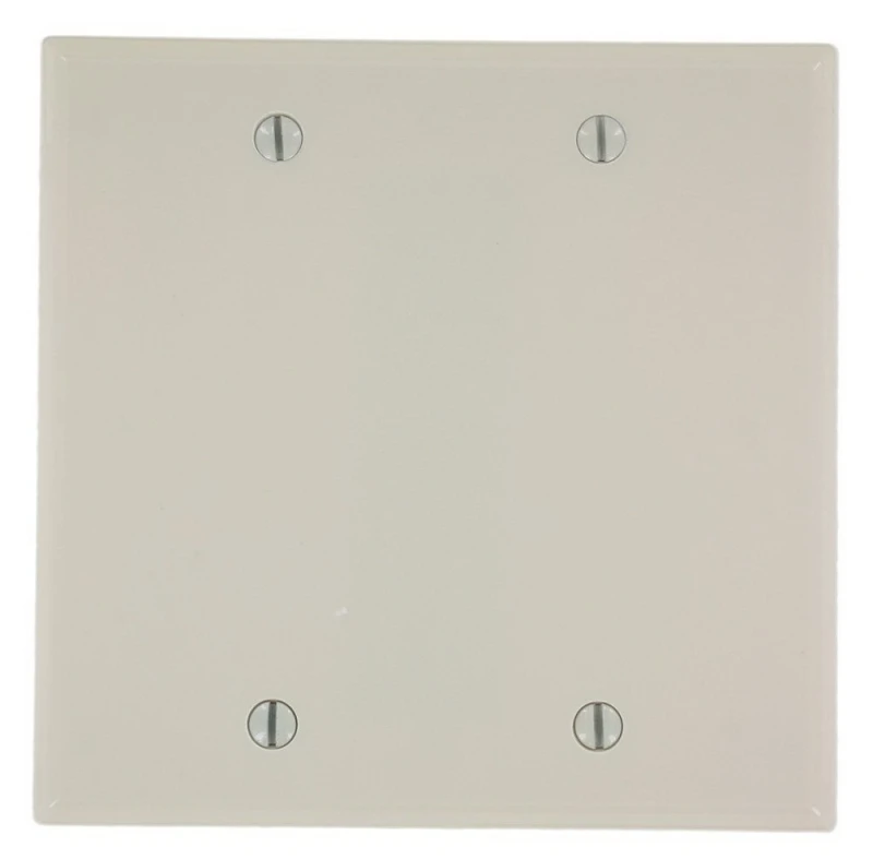 Leviton Almond 2 gang Plastic Blank Wall Plate 1 pk