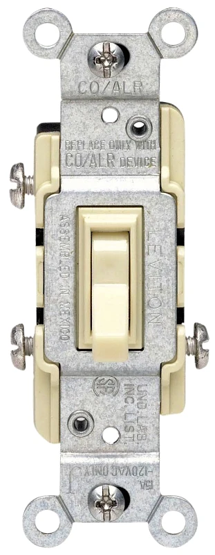 Leviton Ivory 15A Quiet 3-Way Switch
