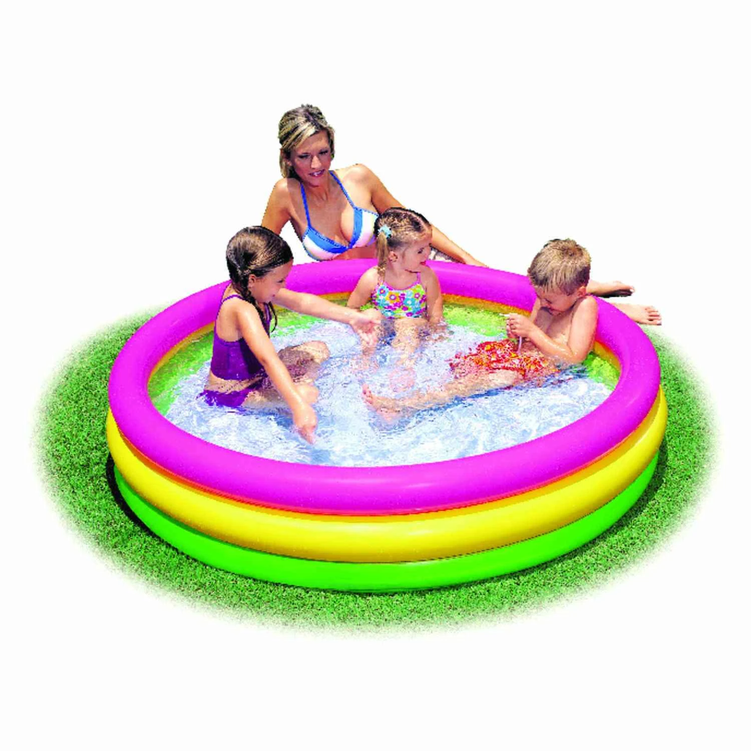 Sunset Glow 73 Gallon Round Inflatable Pool 13 In. H X 5 Ft. D