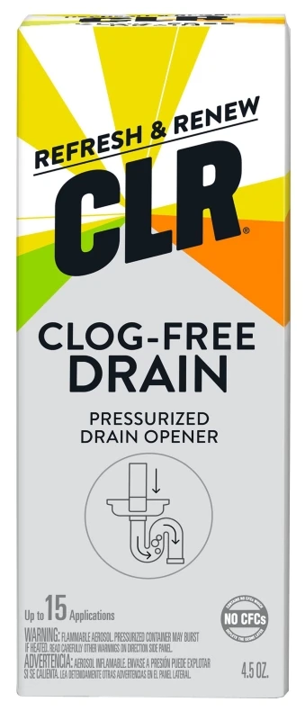 Clog-free Drain Opener 4.5 Oz. Compressed Gas For Fast Clog Removal
