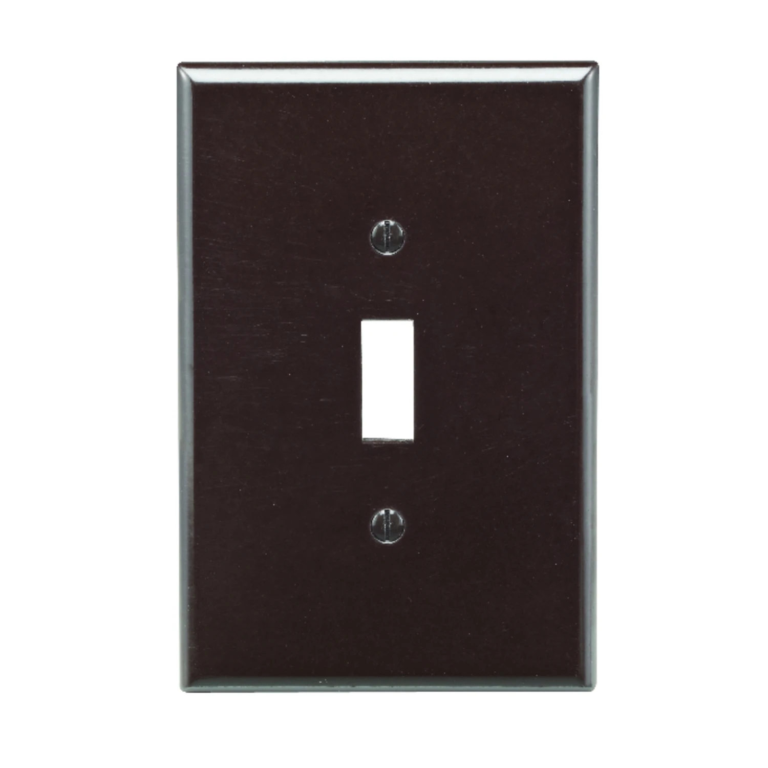 Leviton Brown 1 gang Thermoset Plastic Toggle Wall Plate 1 pk