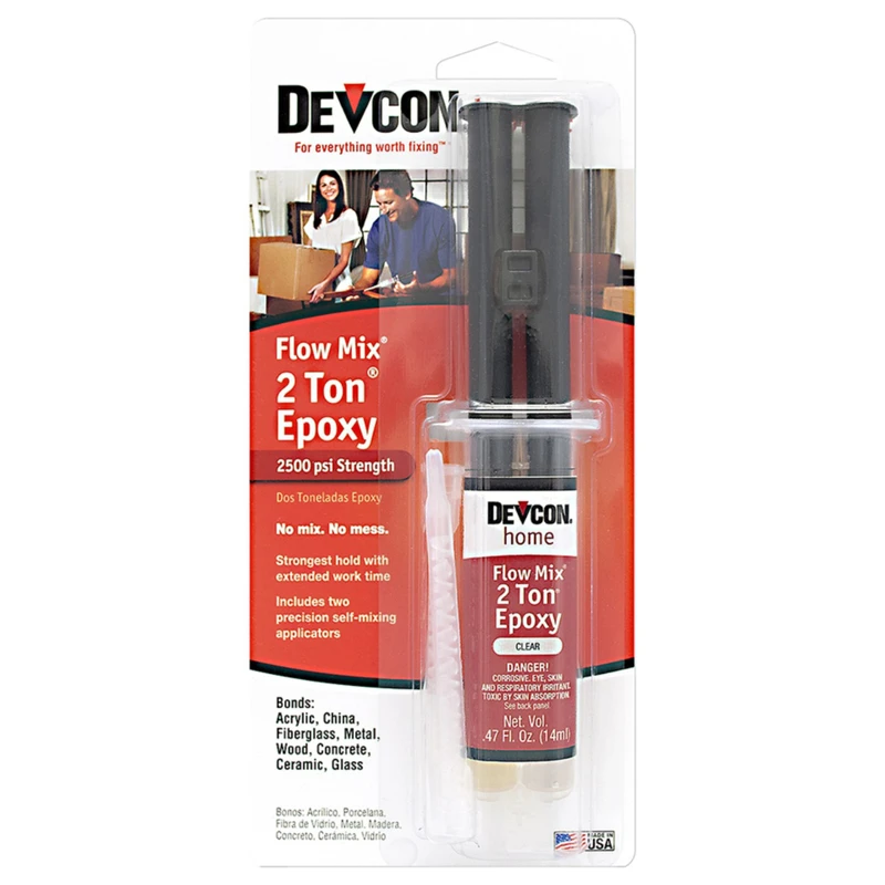 2-Ton Flow Mix Epoxy Adhesive Kit for Concrete and Metal Repair