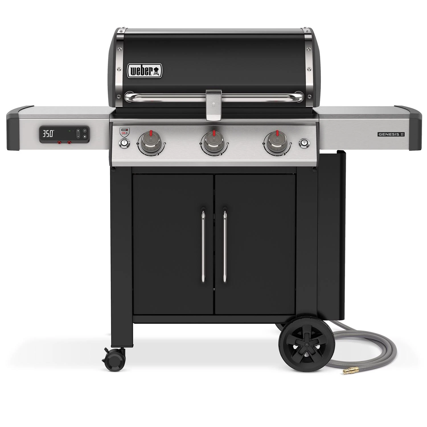 Genesis Two EX-315 Natural Gas Smart Grill with Three Burners in Black