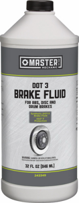 Synthetic DOT 3 Brake Fluid, 32 Ounce Bottle