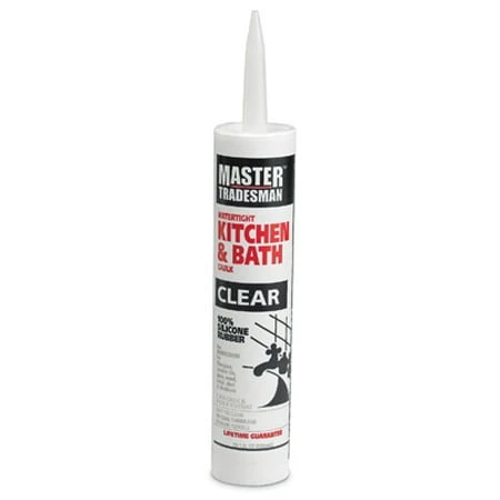 Kitchen & Bath Silicone Sealant, Clear, 9.8-oz.