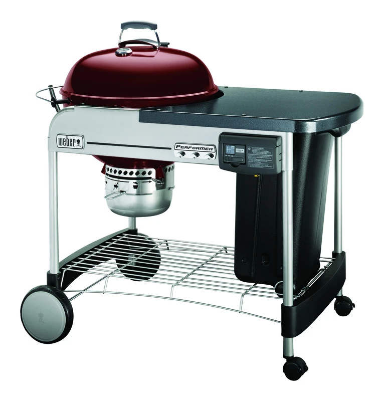 Performer Deluxe Charcoal Grill 22 In. Crimson With Touch-n-go Ignition