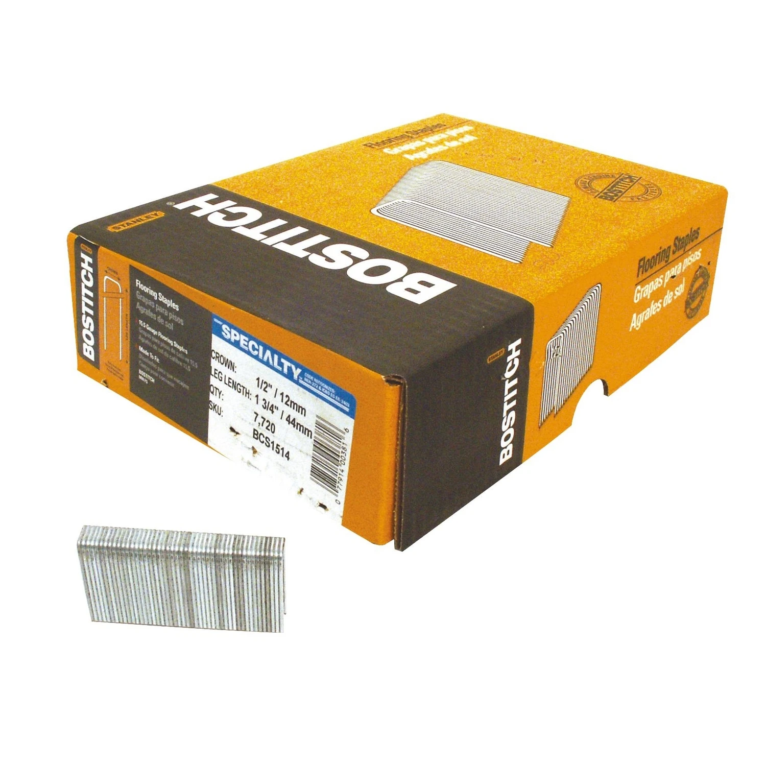 Hardwood Flooring Staples, 15 and One Half Gauge, 1 and Three Quarter Inch Length