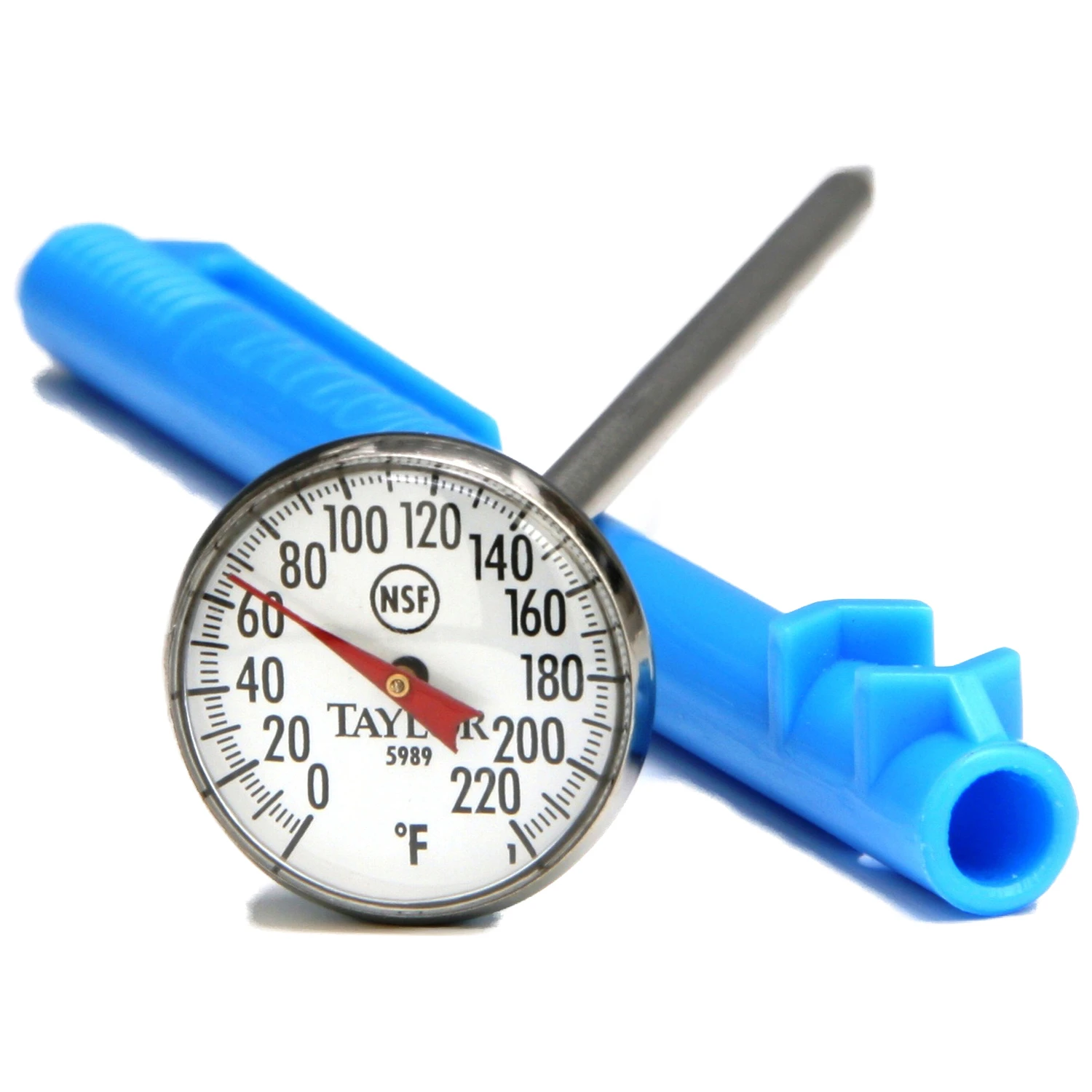 Instant Read Pocket Kitchen Thermometer, 1-inch Dial, Stainless Steel Stem, Model 5989n