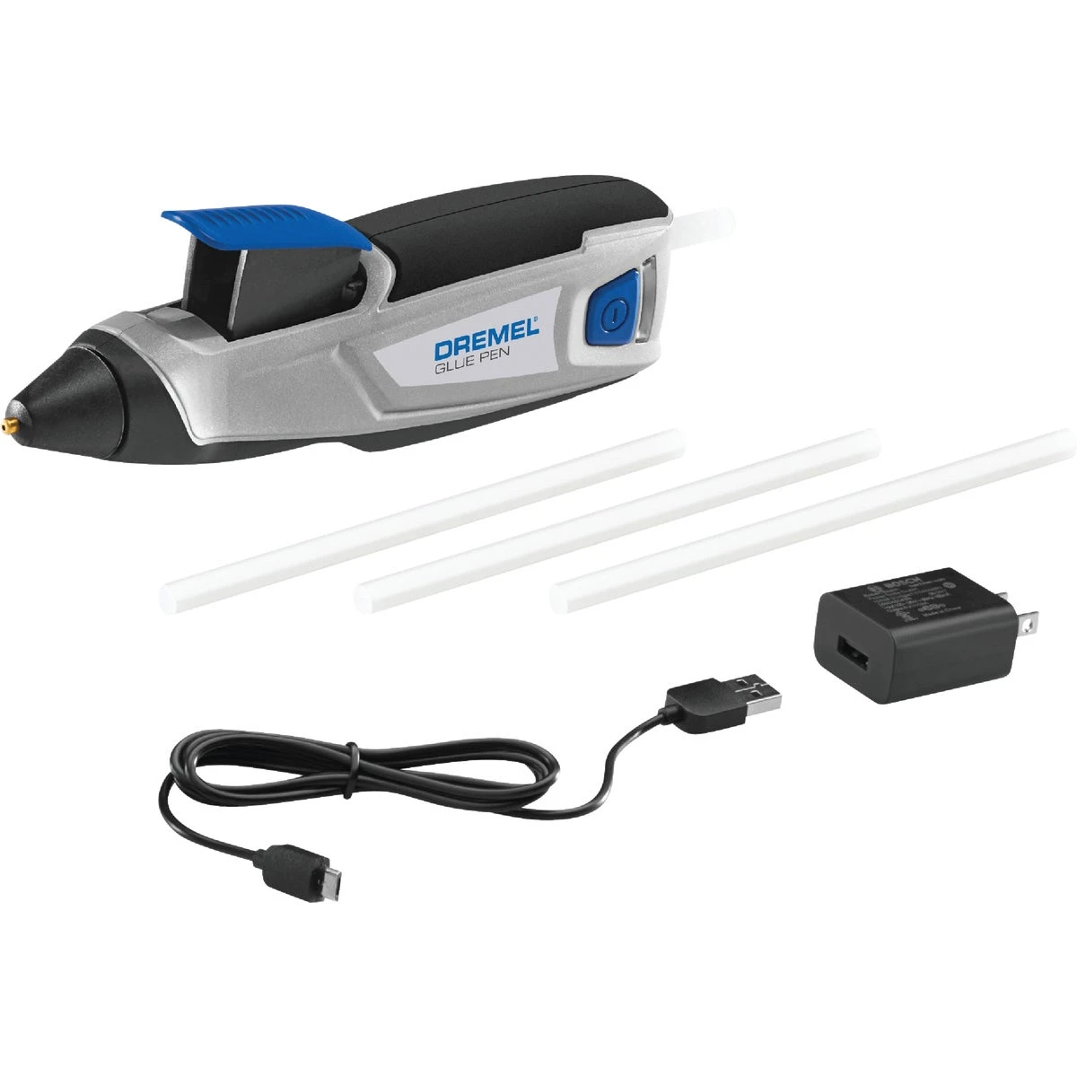 Home Solutions Cordless Glue Pen Kit with Rechargeable Battery and Precision Tip
