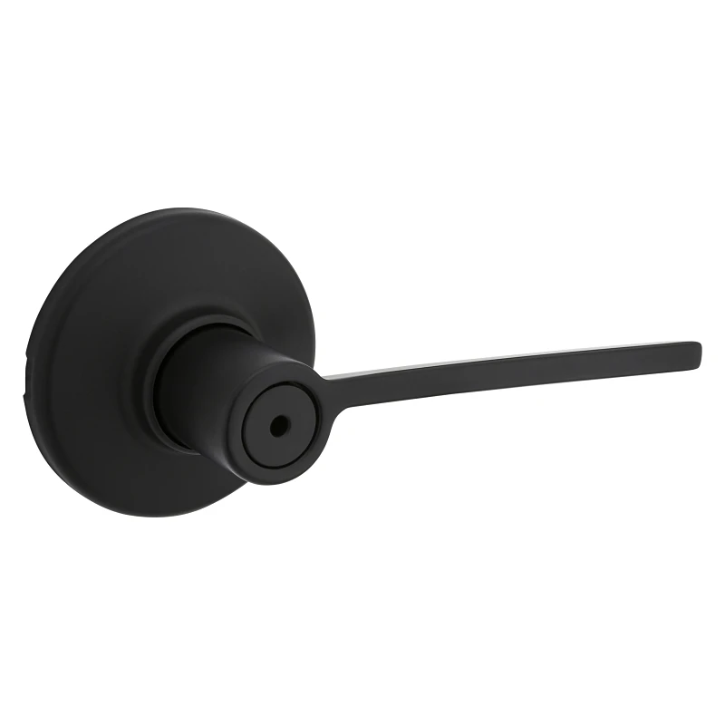 Black Lever Privacy Door Lock with Easy Installation and Durable Construction