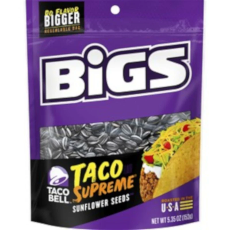 Taco Bell Taco Supreme Sunflower Seeds 5.35 Oz Bagged Snack
