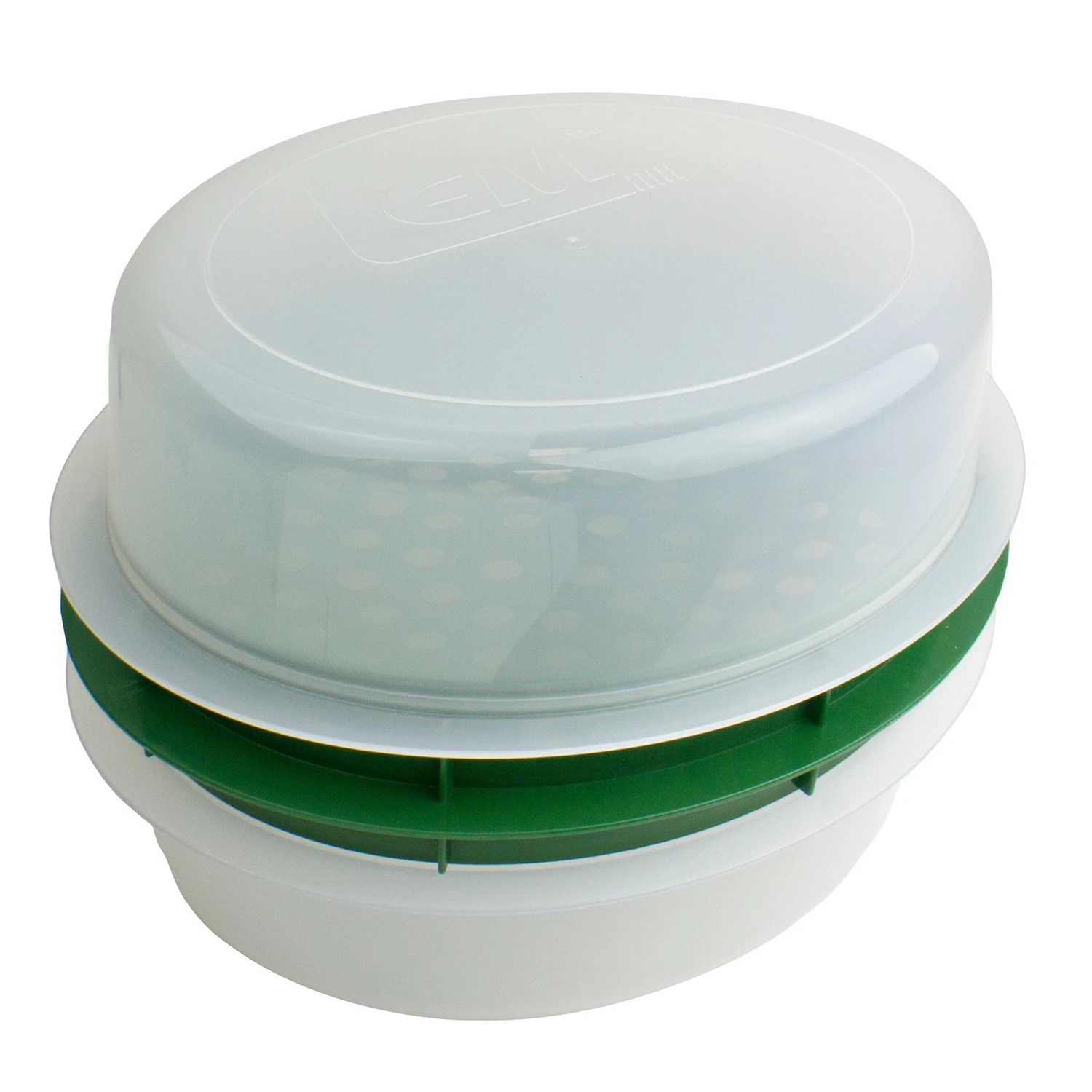 Lem 16 Oz Plastic Green Batter Bowl With Lid For Easy Breading