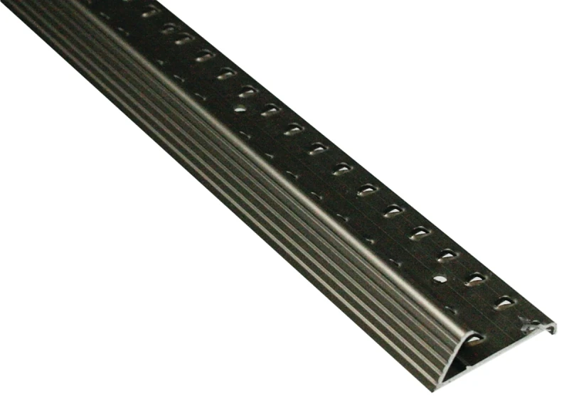 Pewter 1-3/8 In. X 3 Ft. Aluminum Carpet Gripper With Teeth