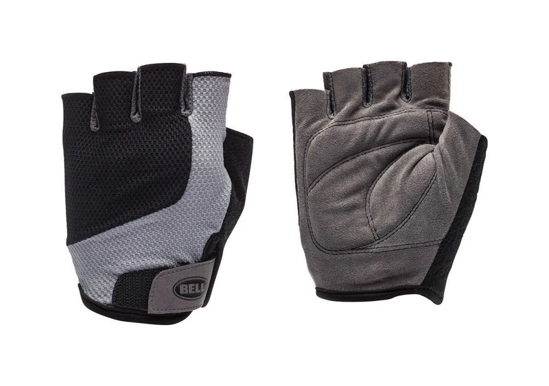 Breeze 400 Black Suede Half-finger Cycling Gloves, Size L/xl