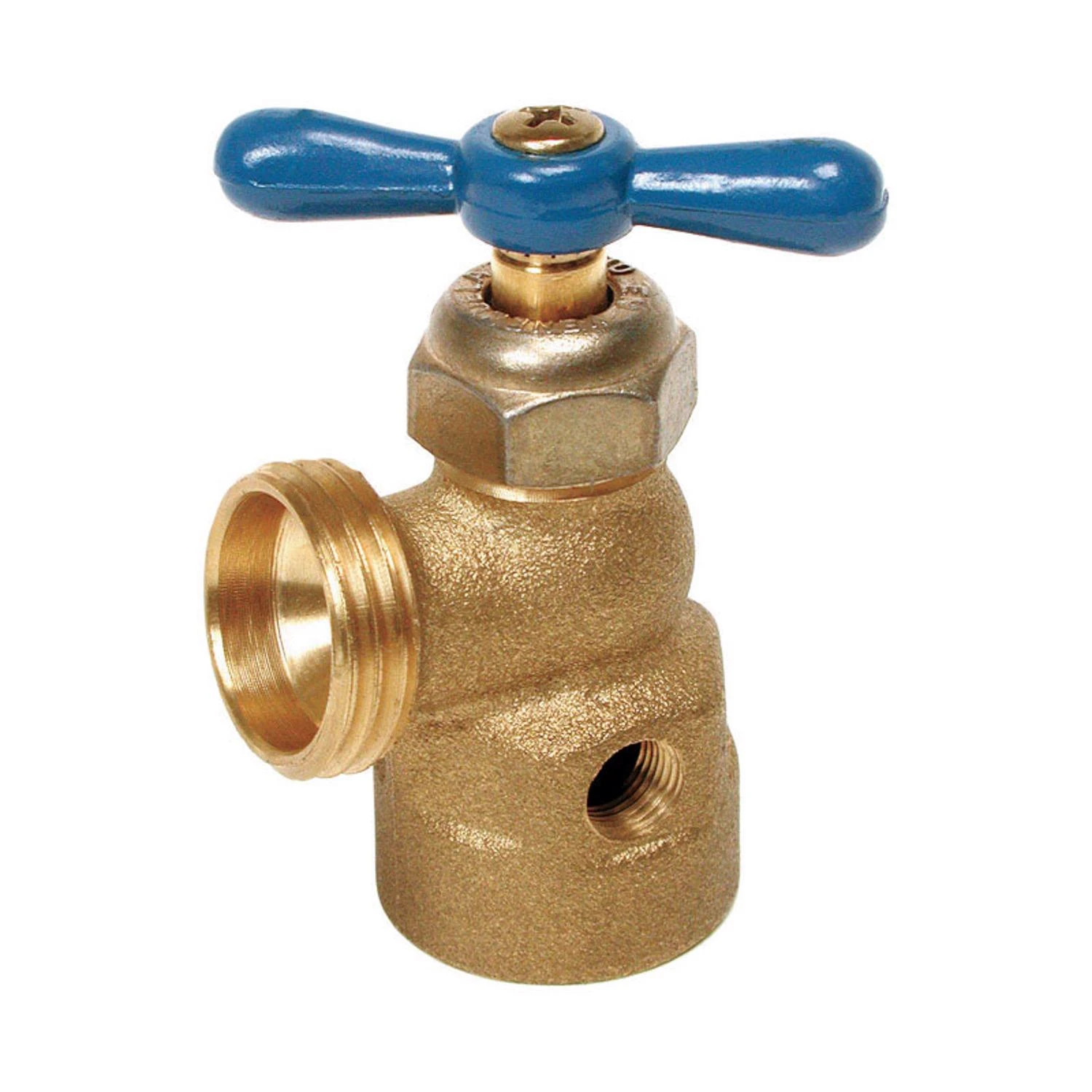 3/4 In. H X 1/8 In. W Plastic Blue Brass Sillcock For Outdoor Faucets