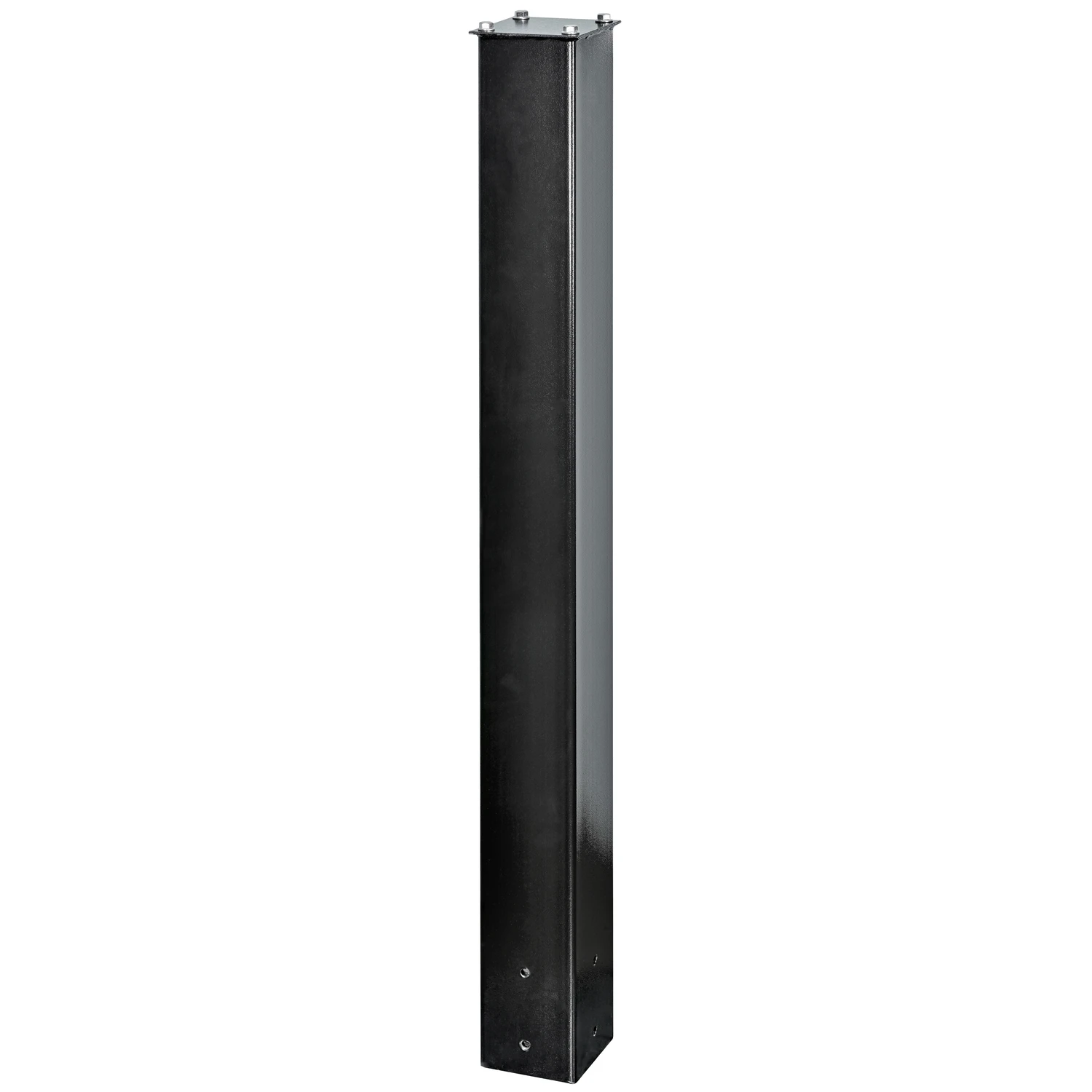 43 Inch Heavy-duty Black Square Mailbox Post Model 7121