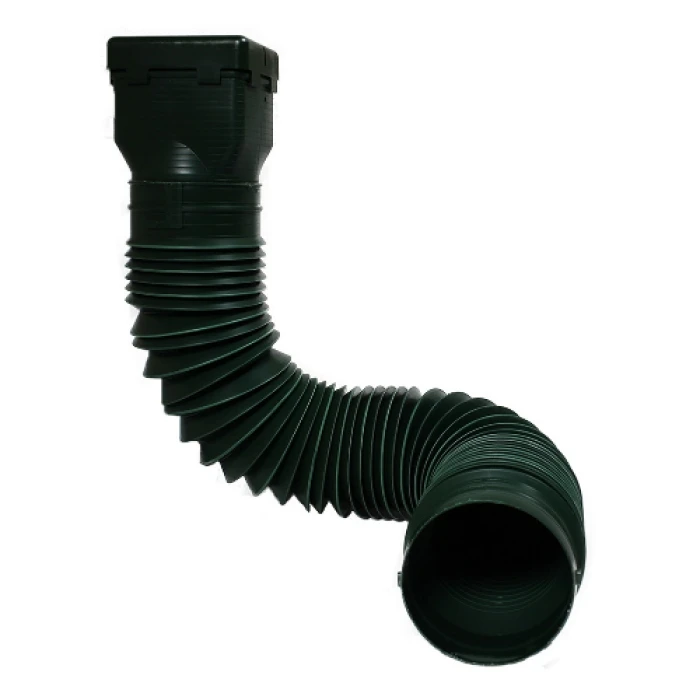 Spectra Metals Ground Spout 22 In. to 48 In. Green K-Style Polypropylene Downspout Extender
