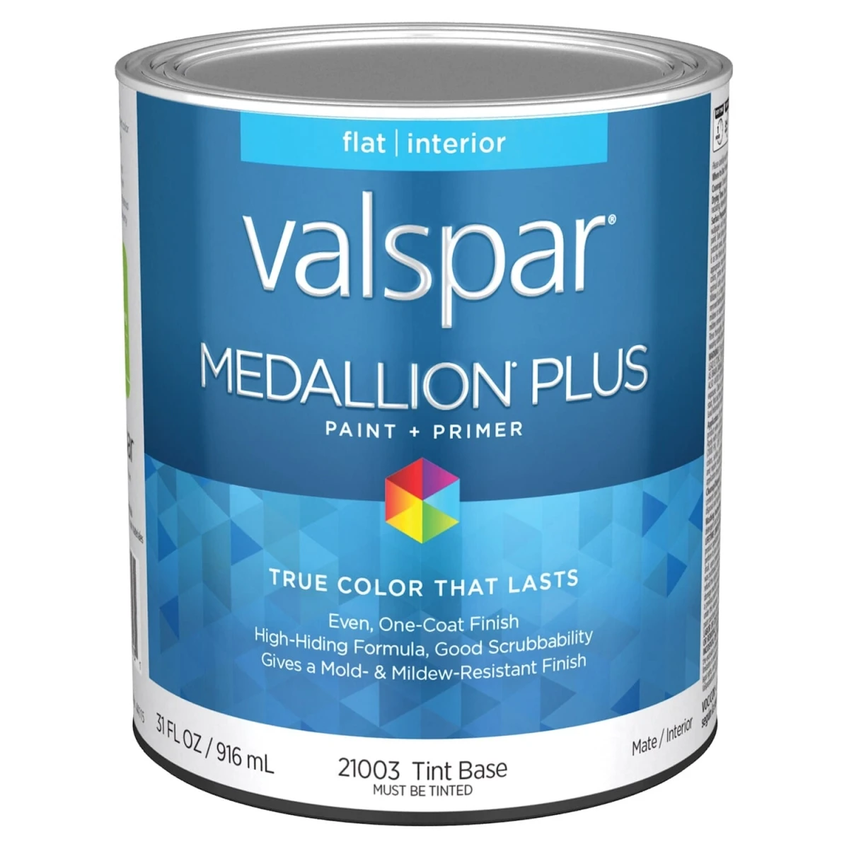 Medallion Plus Premium Flat Interior Paint & Primer, Tint Base, 1 Quart