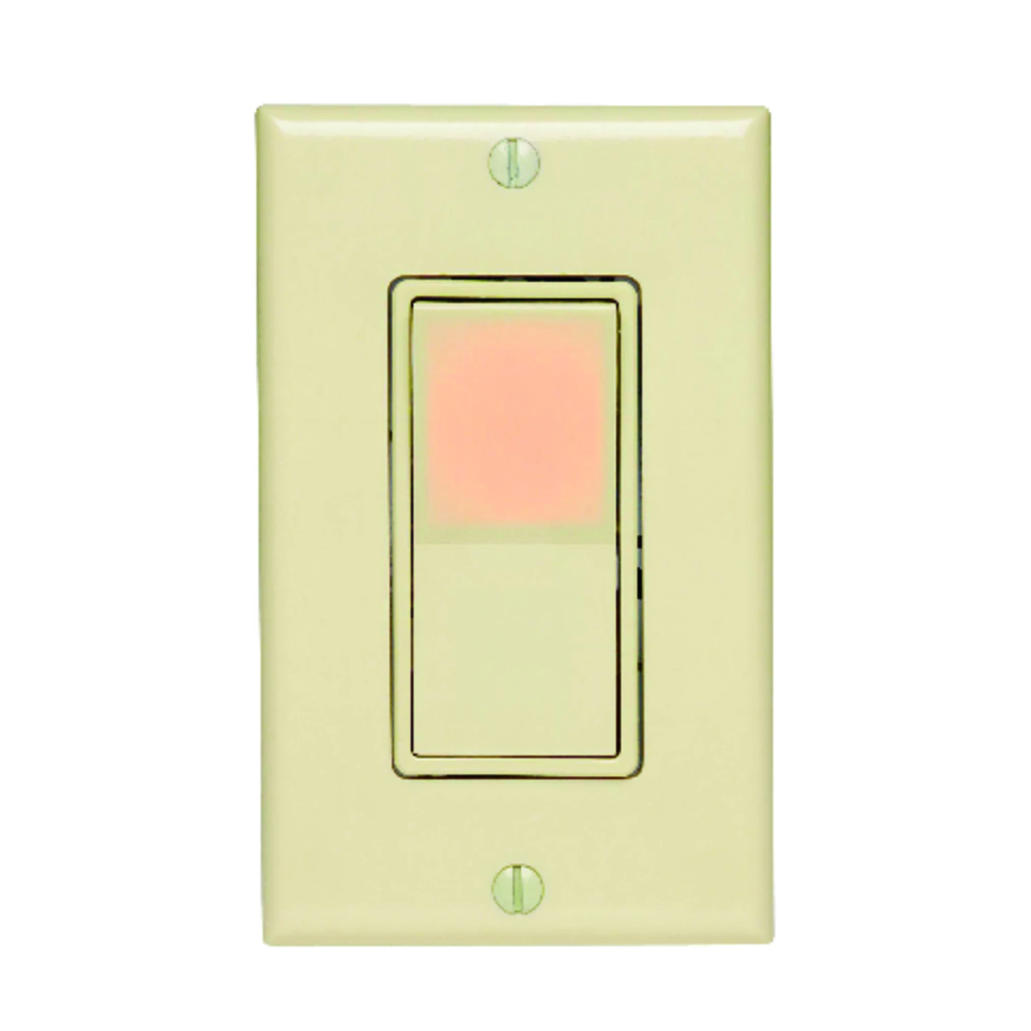 Leviton Decora Illuminated 15 amps Rocker Switch Light Almond 1 pk