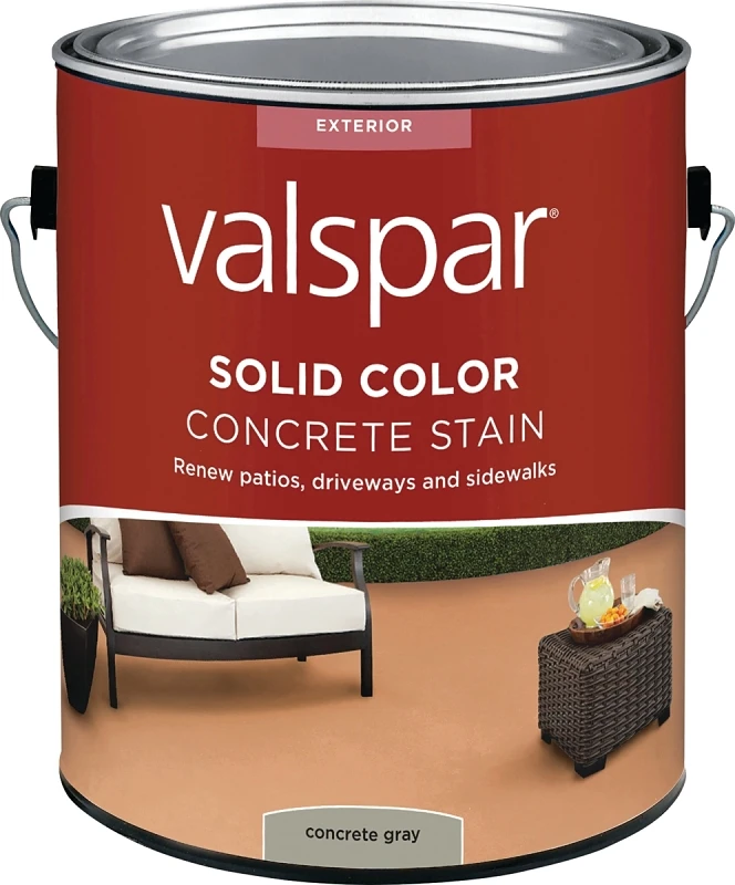 Solid Color Concrete Stain Gallon - Slate Gray For Outdoor Surfaces