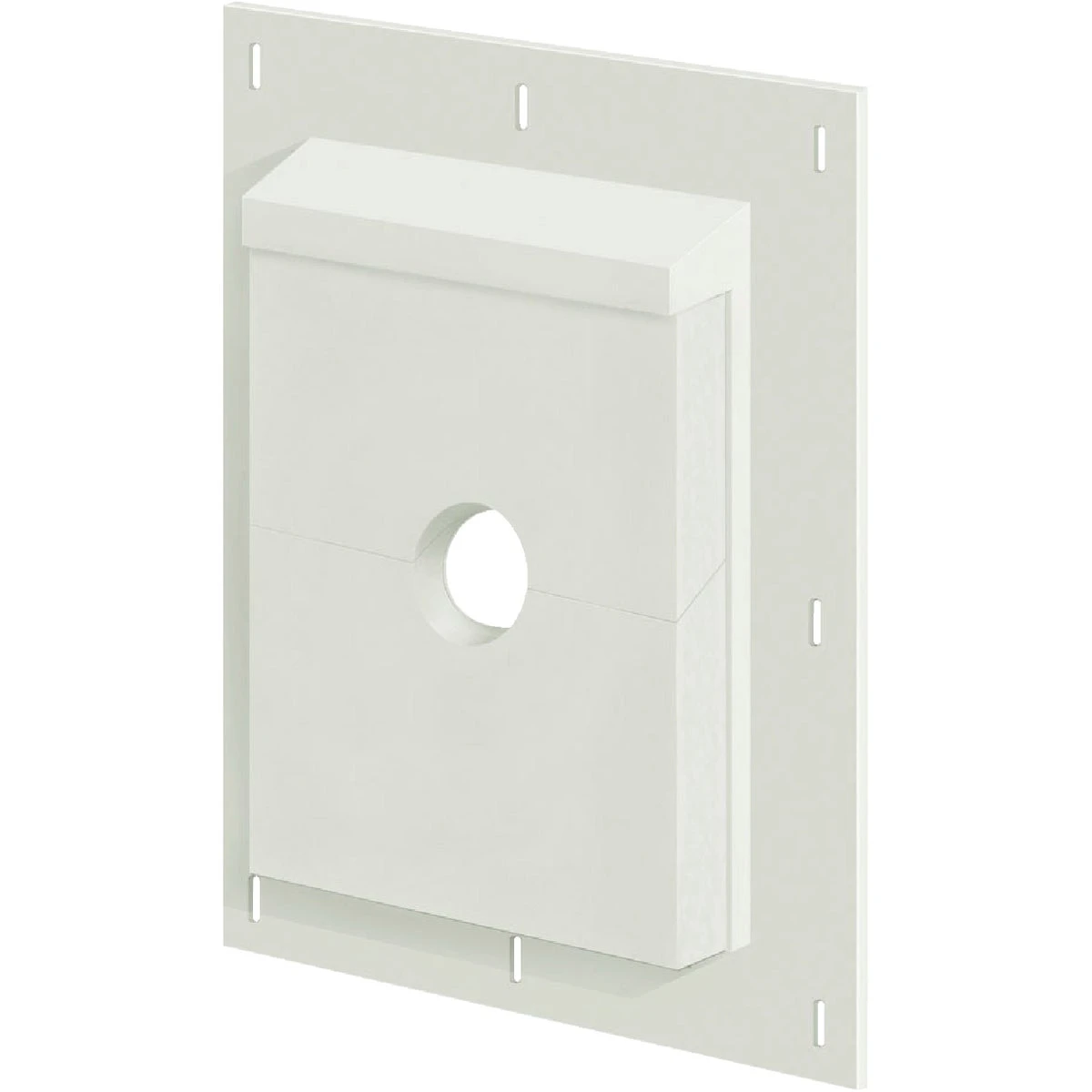 Sturdimount 6" X 8-1/2" Trim White/paintable Fiber Cement Mounting Blocks