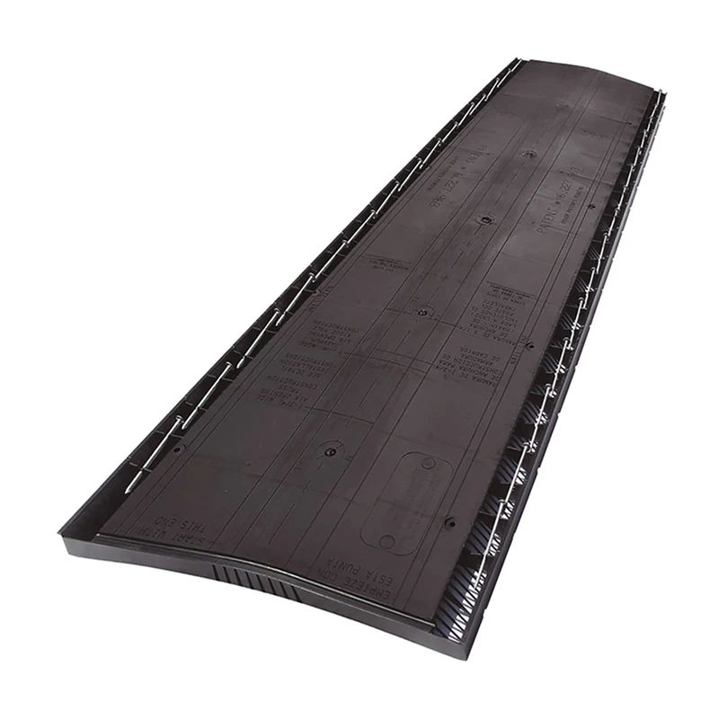 Rigid Vent 3 48 In. Black Plastic Roof Ridge Vent With Easytear Feature